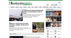 Desktop Screenshot of lombardianews.it
