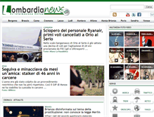 Tablet Screenshot of lombardianews.it